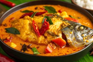Bowl of Indian Fish Curry