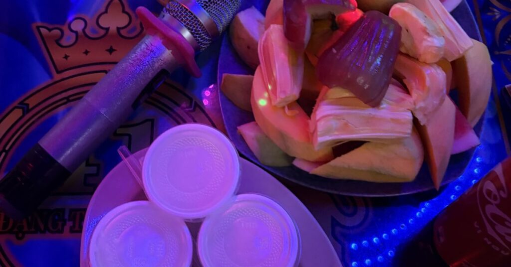 fruit platter and yogurt