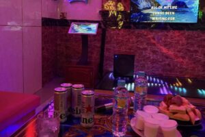 karaoke screen with fruits
