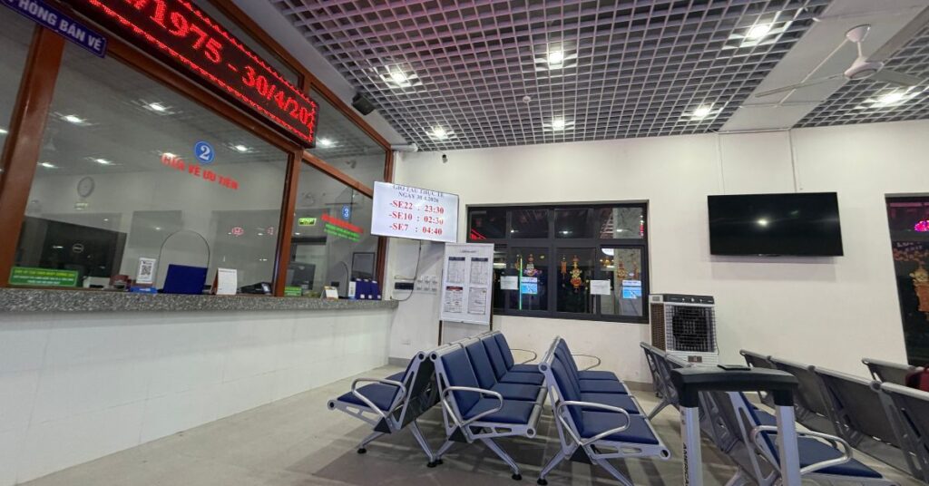 Train station counter